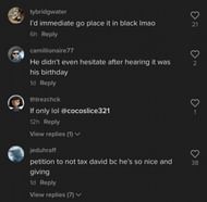 Fans take to the comments to praise David Dobrik 2/3 (Image via TikTok)